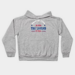 grandpa the legend est 2024 Kids Hoodie